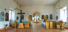 Интерьер Алексеевской церкви с двумя намеченными для восстановления приделами.